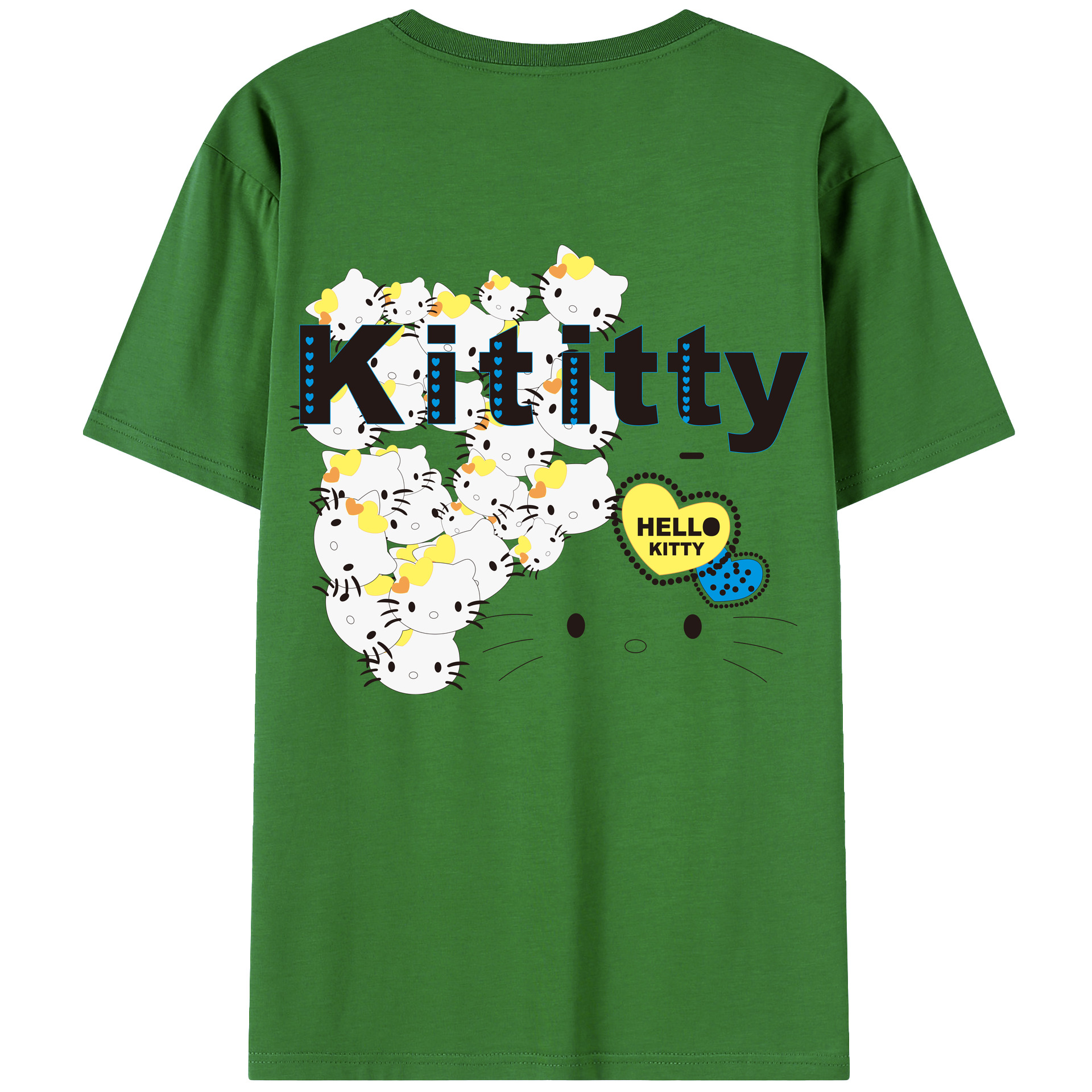 （画像用） Hello Kitty ハローキティ レディース半袖Tシャツ(バックプリント)